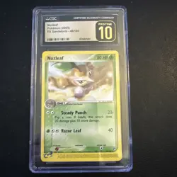 Nuzleaf 2003 Pokemon Ex Sandstorn 48/100 CGC 10 Pristine - Image 1