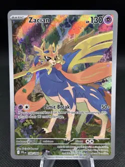 Pokemon TCG Zacian Me02 Phantasmal Flames Illustration Rare Full Art Holo 100/94 - Image 1