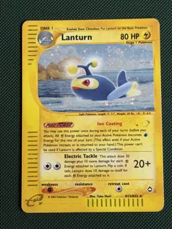Pokemon: Lanturn H15/H32 Holo Aquapolis - Image 1