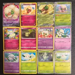 x12 Cottonee Whimsicott Pokemon Fairy lot v Ex Holo Rare Fairy Cute Collection - Image 1