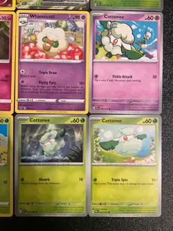 x12 Cottonee Whimsicott Pokemon Fairy lot v Ex Holo Rare Fairy Cute Collection - Image 5