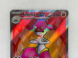 Pokemon Stellar Crown - Medicham EX 161/142 - Ultra Rare - NM/M Condition - Image 2