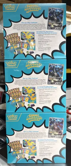 Pokemon TCG: Ascended Heroes Elite Trainer Box (2026) Lot Of 3 - Factory Sealed - Image 2