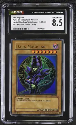 Dark Magician LOB-005 1st Edition Wavy Yu-gi-oh! CGC 8.5 Nm/mint+ *056 - Image 1