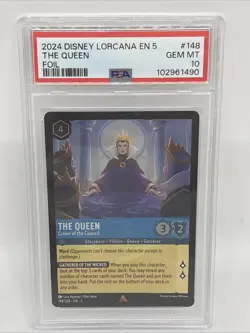 Disney Lorcana The Queen Crown of the Council 148/204 -FOIL- PSA 10 Gem Mint - Image 1