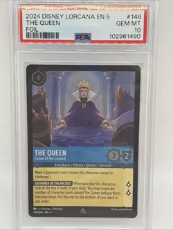 Disney Lorcana The Queen Crown of the Council 148/204 -FOIL- PSA 10 Gem Mint - Image 2