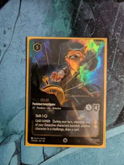 Lorcana TCG Nick Wilde Persistent Investigator Enchanted 239/204 Whispers Well M - Image 5