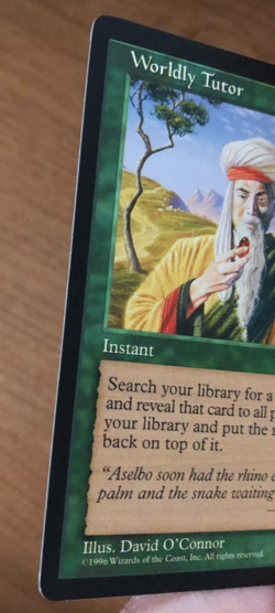 MTG - Worldly Tutor Mirage, NM - Image 4