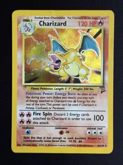 Charizard 4/130 Base Set 2 Holo Card 1999-2000 Wizards - Image 1