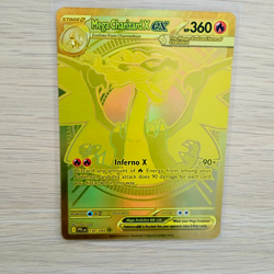 Pokemon Mega Charizard X ex 130/094 Gold Secret Rare Phantasmal Flames NM Card - Image 2