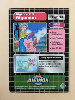 5-1999-2000 VINTAGE DIGIMON CARD GAME CARDS-LILLYMON+DEVIMON+TYRANNOMON - Image 5