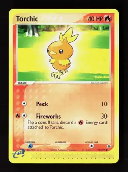 Torchic 73/109 Common Ruby & Sapphire Pokemon Near Mint - Image 1