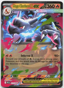 Mega Charizard X ex 013/094 Double Rare Phantasmal Flames Pokemon Near Mint - Image 1