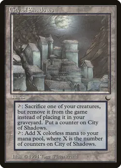1x City of Shadows The Dark LP EX+ x1 Mtg Magic the Gathering Changie - Image 1