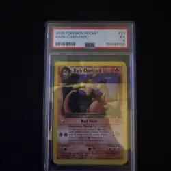 2000 POKEMON ROCKET #21 DARK CHARIZARD PSA 5 - Image 2