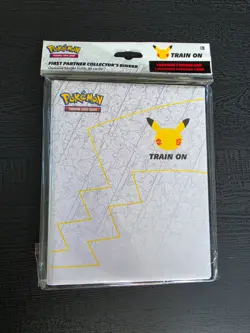 Pokemon 25th Anniversary First Partner Collector's Binder SEALED w/Pikachu Jumbo - Image 1