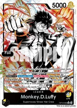 Monkey.D.Luffy (Parallel) [ST-13 - ST13-003] - NM [Foil] TCG One Piece - Image 1