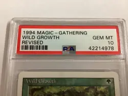 MTG Revised WILD GROWTH PSA 10 (4978) Graded Power - Image 3