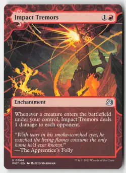 MTG - Impact Tremors U Wilds of Eldraine: Enchanting Tales 44 LP-NM - Image 1