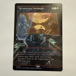 Devastating Onslaught FOIL 361 Showcase Edge Of Eternities EOE MTG Mythic Mint - Image 1