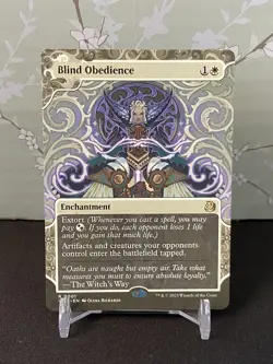MTG-Blind Obedience-Wilds of Eldraine: Enchanting Tales-NM - Image 1