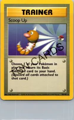 Base Set Pokemon TCG Scoop Up 78/102 LP - Image 1