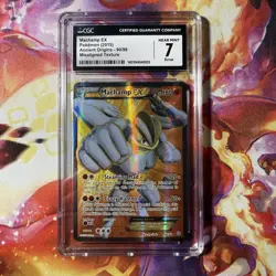 ERROR Machamp EX Full Art 90/98 CGC 7 Misaligned Texture Ancient Origins Pokemon - Image 1