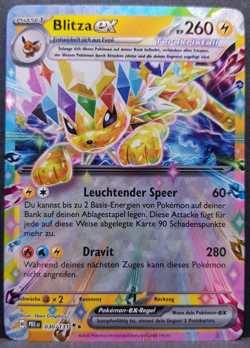 Blitza ex 030/131 Prismatische Entwicklungen Tera Pokemon Pokemon Karte DE NM - Image 1