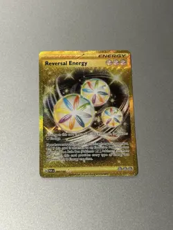Pokemon TCG Reversal Energy Paradox Rift Holo Hyper Rare Gold Card 266/182 NM - Image 1