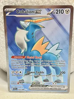 Pokemon TCG Cobalion ex 103/086 Ultra Rare Full Art Chaos Rising ME04 NM - Image 1