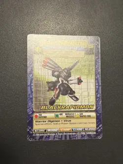Digimon Digi Battle Blackrapidmon BO-283 - Series 6 Card 2002 - Image 3