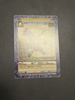 Digimon Digi Battle Blackrapidmon BO-283 - Series 6 Card 2002 - Image 4