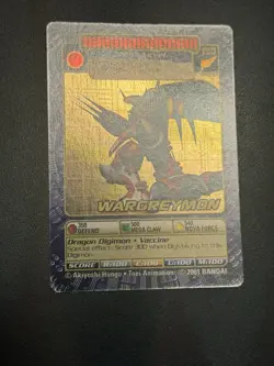 WarGreymon ST-84 Digimon 2001 Holo Vintage Bandai Card - Image 5