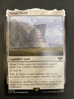 MTG Minas Tirith 256 NM Universes Beyond Lord Of The Rings LTR FREE SHIPPING! - Image 1