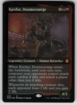 Kardur, Doomscourge (Foil Etched) Mythic Starter Commander Decks 5 MTG NM 2022 - Image 1