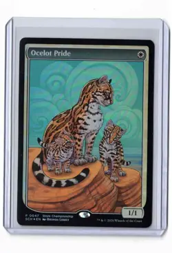 MTG Ocelot Pride Textless Promo Foil Store Championship - Image 1