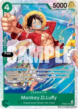 Monkey.D.Luffy - PRB02-005 [PRB-02 - PRB02-005] - NM [Foil] TCG One Piece - Image 1