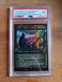 MTG Caesar, Legion's Emperor Surge Foil - Showcase English PIP MAGIC PSA 9 #867 - Image 1