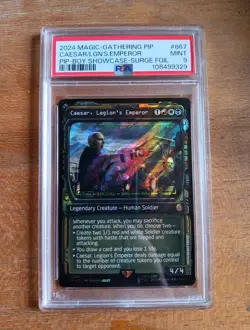 MTG Caesar, Legion's Emperor Surge Foil - Showcase English PIP MAGIC PSA 9 #867 - Image 2