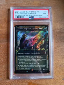MTG Caesar, Legion's Emperor Surge Foil - Showcase English PIP MAGIC PSA 9 #867 - Image 3