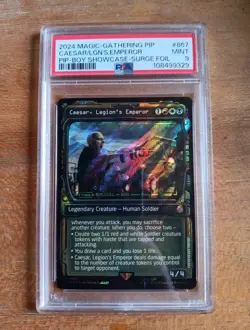 MTG Caesar, Legion's Emperor Surge Foil - Showcase English PIP MAGIC PSA 9 #867 - Image 4