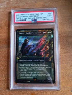 MTG Caesar, Legion's Emperor Surge Foil - Showcase English PIP MAGIC PSA 9 #867 - Image 5