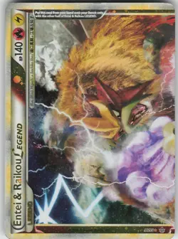 Pokemon TCG Entei & Raikou Legend (top) Ultra Rare Unleashed 90/95 - Image 1