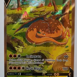 Pokemon Sword & Shield Charizard V SWSH260 Promo Full Art Holo 220 HP English - Image 2