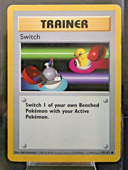 Switch 95/102 1999 Base Set Shadowless MP Pokemon TCG - Image 1