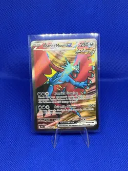Roaring Moon EX 229/182 Ultra Rare Full Art Pokemon TCG NM / Paradox Rift - Image 1