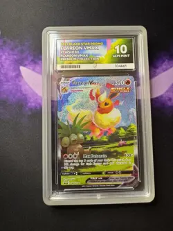 Flareon Vmax SWSH180 ACE 10 Black Star Promo Pokemon - Guard Included - Image 1