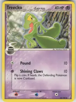 Pokemon TCG Treecko (Delta Species) Common Crystal Guardians 68/100 - Image 1