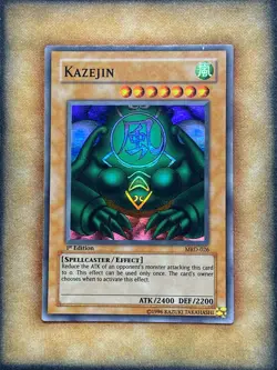 Yugioh Kazejin MRD-026 Super Rare 1st Ed LP - Image 1