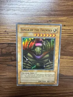 Yugioh Sanga of the Thunder MRD-025 Super Rare 1st Ed LP - Image 1